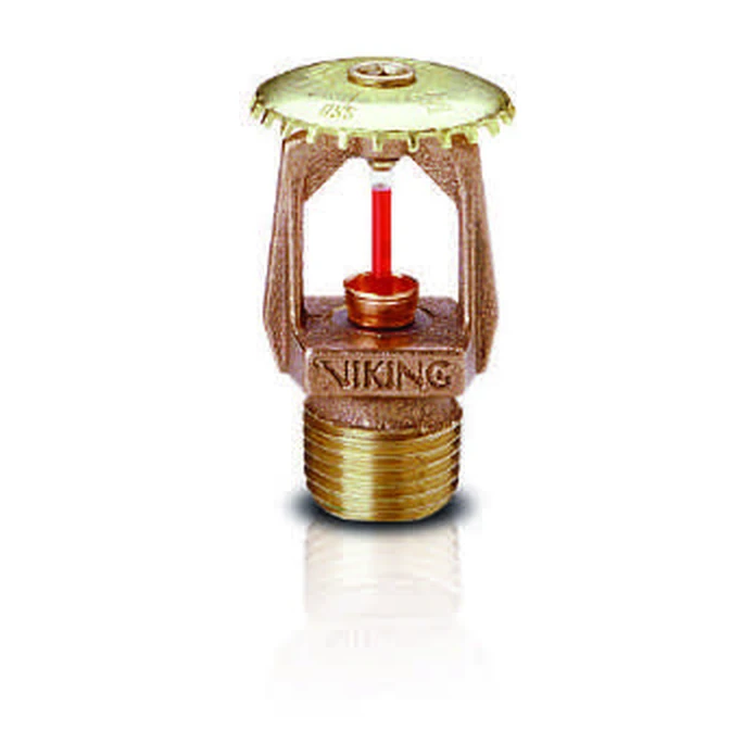 Viking ELO Sprinkler - Ekstra Geniş Orifis Standart Tepkili 5mm Cam Bulp Upright (Dik) - Pirinç 68°C