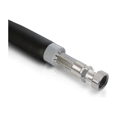 İzoleli Fan-Coil Bağlantı Elemanları / Örgülü Tip - Ø12mm - 1/2"N x 1/2"R